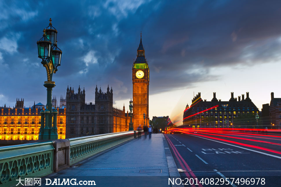 天空云彩与伦敦大本钟摄影高清图片 - 大图网设