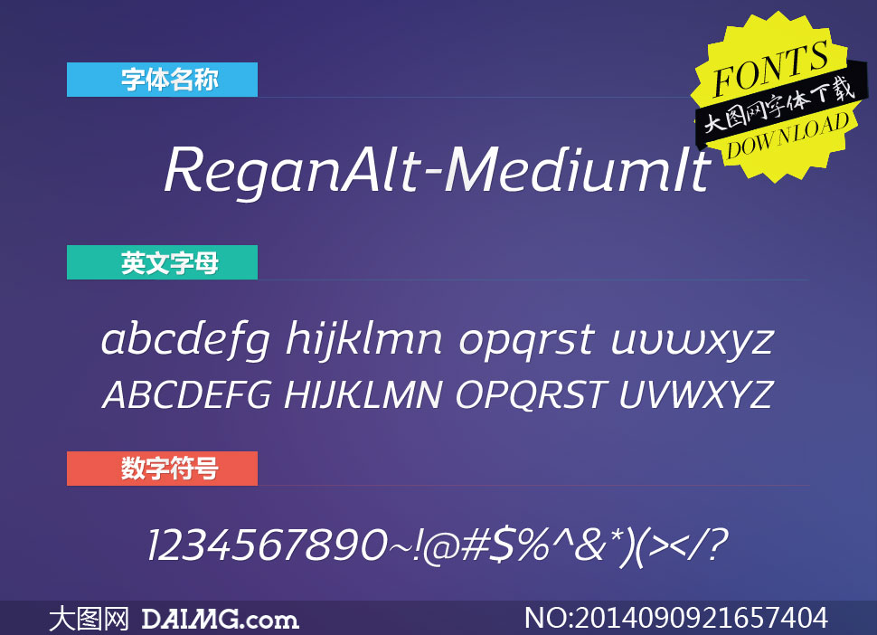 ReganAlt-MediumIt(Ӣ)