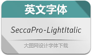 SeccaPro-LightItalic(Ӣ)