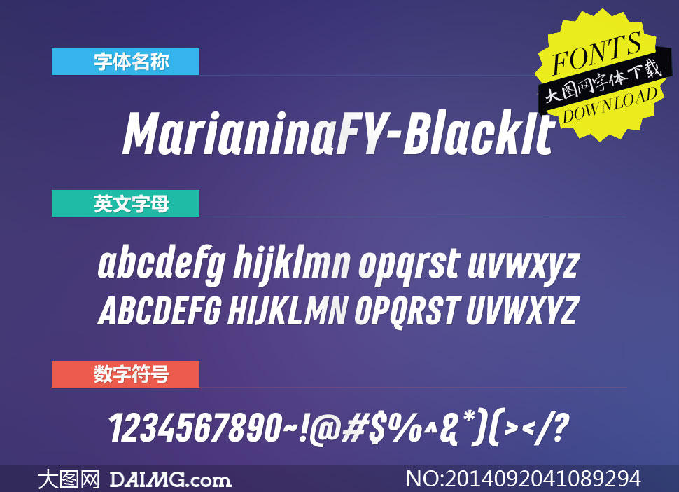 MarianinaFY-BlackItalic()