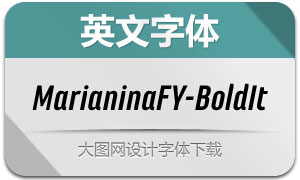 MarianinaFY-BoldItalic(Ӣ)