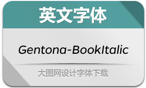 Gentona-BookItalic(Ӣ)
