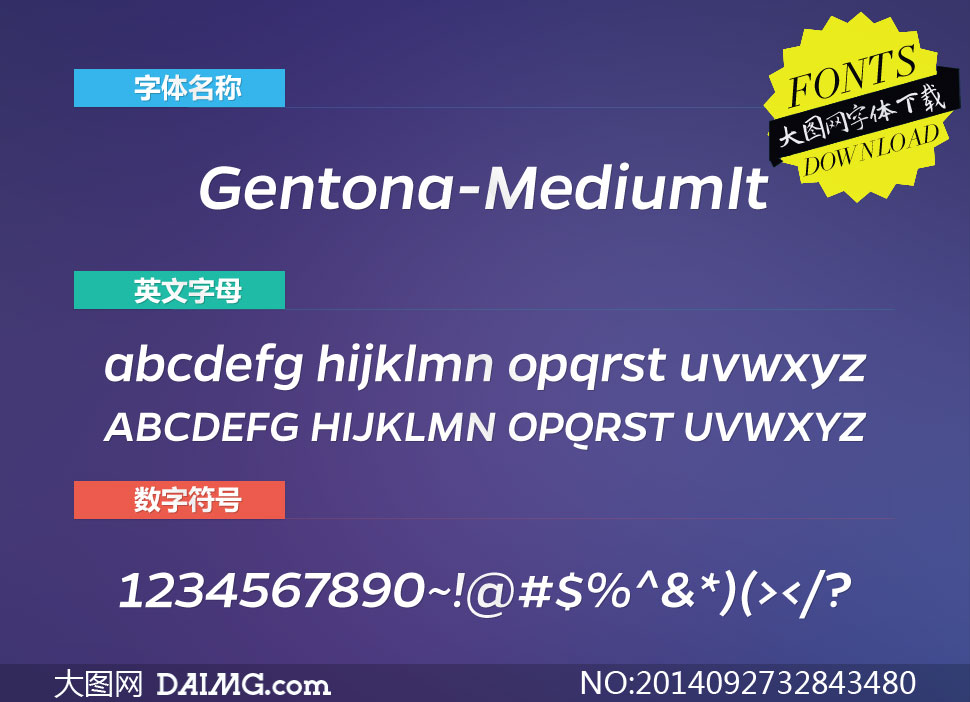 Gentona-MediumIt(Ӣ)