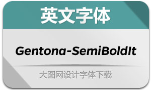 Gentona-SemiBoldIt(Ӣ)