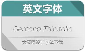Gentona-ThinItalic(Ӣ)