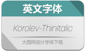 Korolev-ThinItalic(Ӣ)