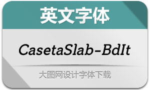 CasetaSlab-BoldItalic(Ӣ)