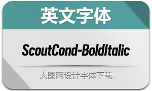 ScoutCond-BoldItalic(Ӣ)
