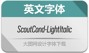 ScoutCond-LightItalic(Ӣ)