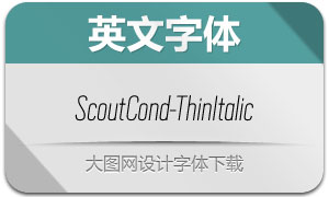 ScoutCond-ThinItalic(Ӣ)
