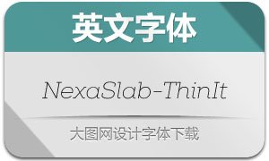 NexaSlab-ThinItalic(Ӣ)