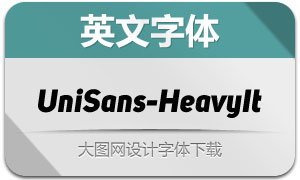 UniSans-HeavyItalic(Ӣ)