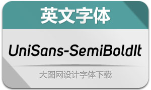 UniSans-SemiBoldIt(Ӣ)
