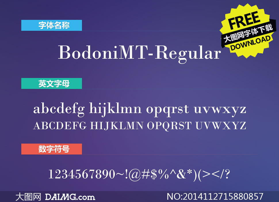 BodoniMT-Regular(Ӣ)