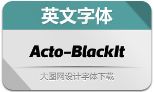 Acto-BlackItalic(Ӣ)