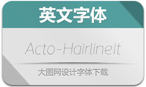 Acto-HairlineItalic(Ӣ)