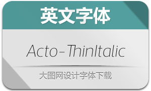 Acto-ThinItalic(Ӣ)