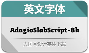 AdagioSlabScript-Bk(Ӣ)