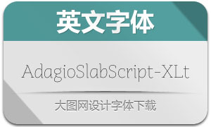 AdagioSlabScript-XLt(Ӣ)