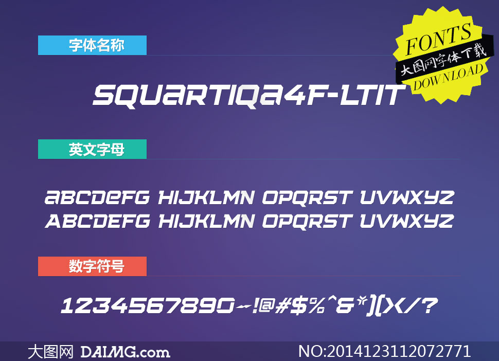 Squartiqa4F-LightItalic()