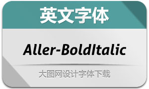 Aller-BoldItalic(Ӣ)
