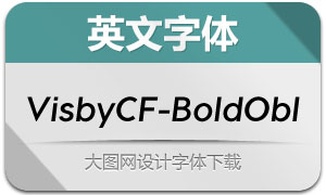 VisbyCF-BoldOblique(Ӣ)