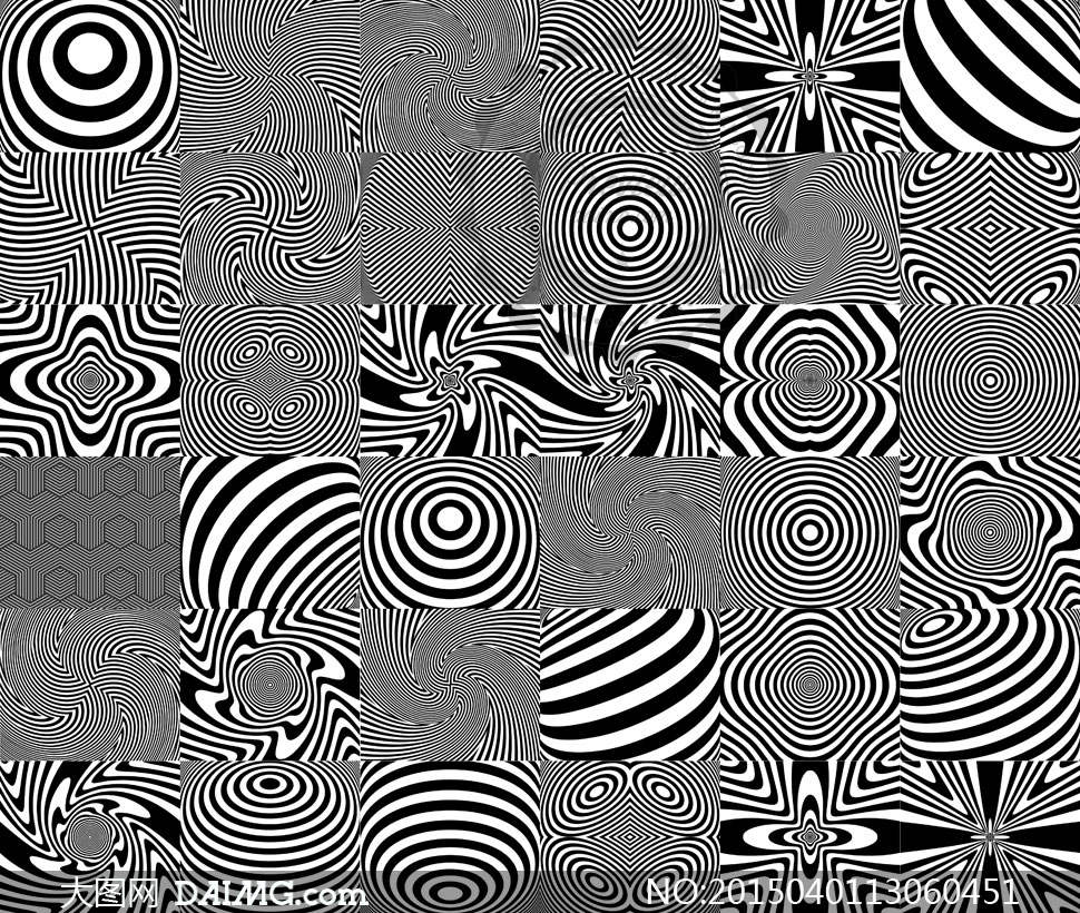 黑白抽象平面构成主题创意矢量素材