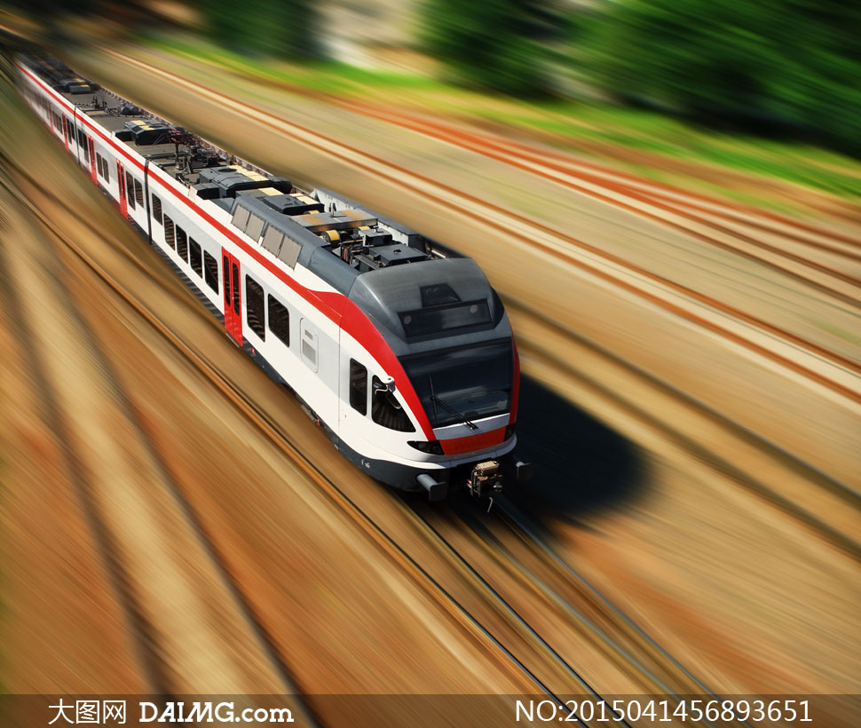 快速行驶中的地铁列车摄影高清图片 - 大图网设