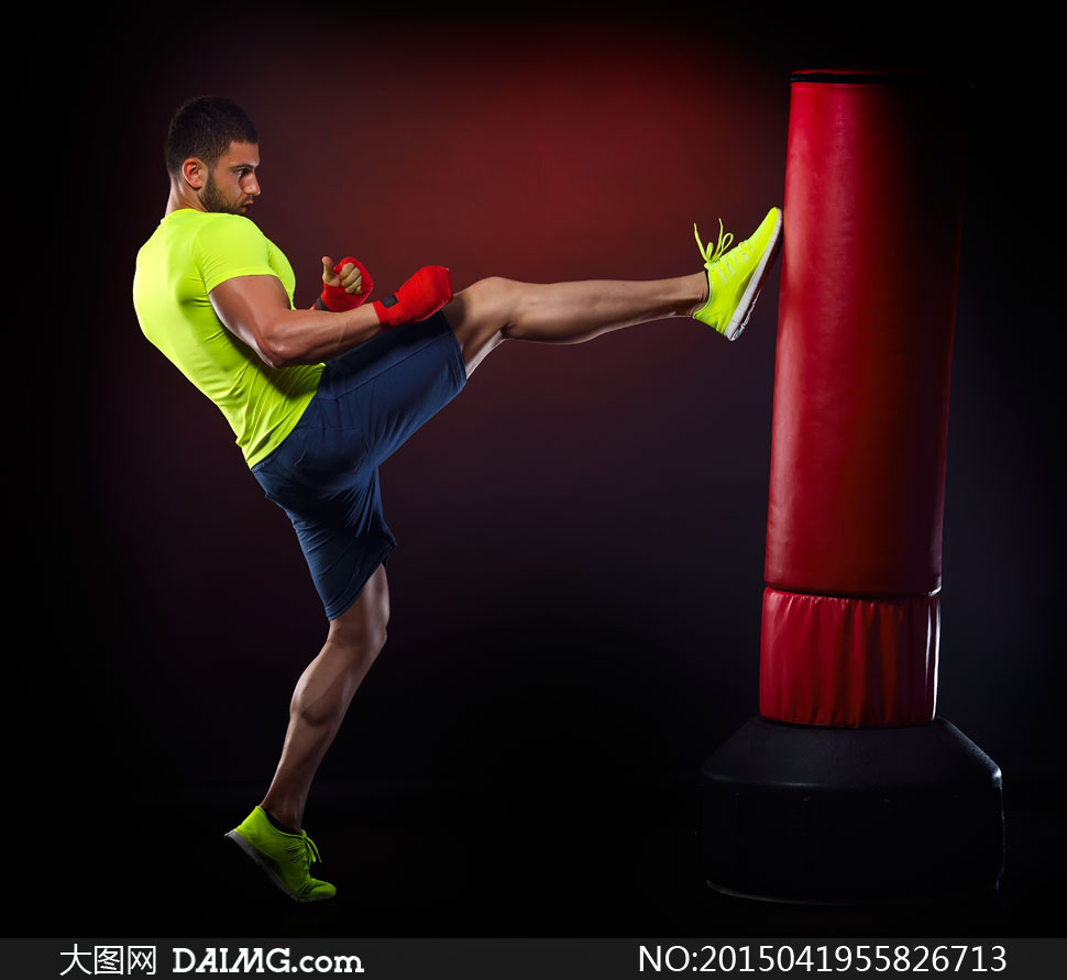 散打拳击训练运动人物摄影高清图片