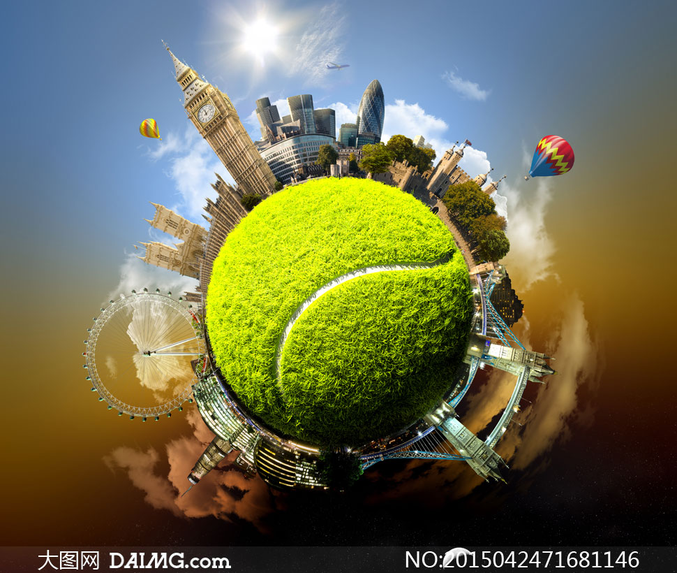 网球元素建筑物极坐标创意高清图片 - 大图网设