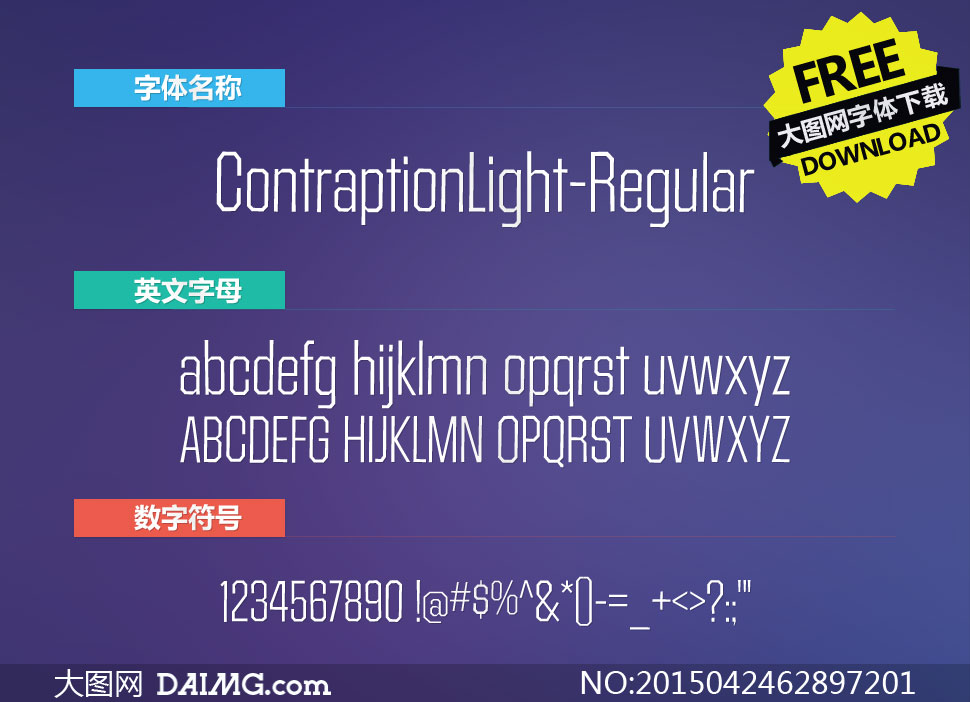 ContraptionLight-Regular()