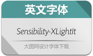 Sensibility-XLightItalic(Ӣ)