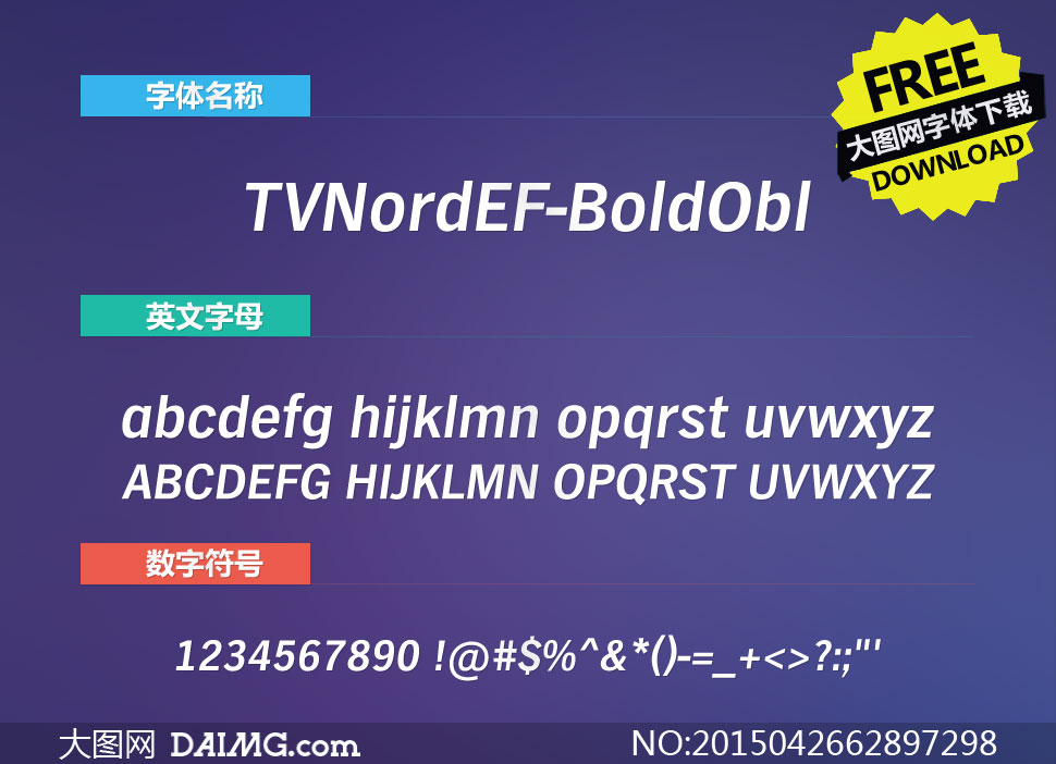 TVNordEF-BoldObl(Ӣ)
