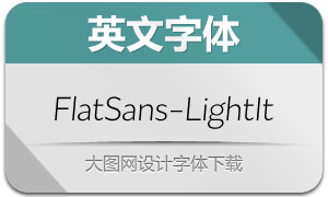 FlatSans-LightItalic(Ӣ)