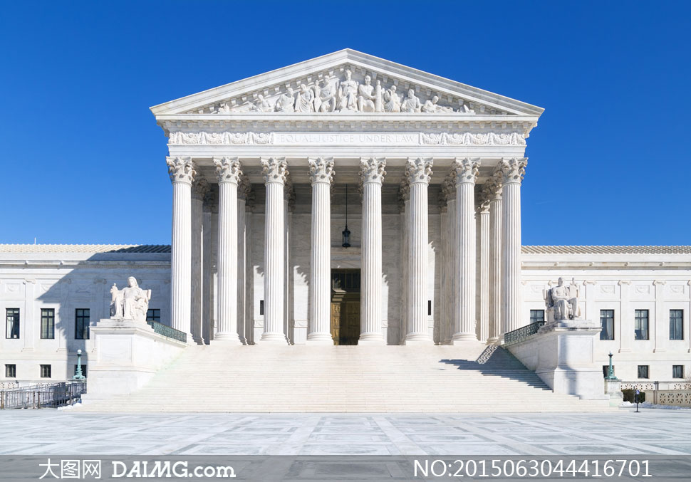 美国联邦最高法院建筑摄影高清图片