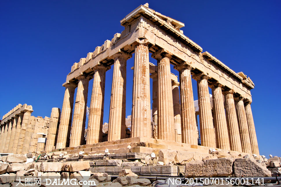 希腊雅典卫城古迹景观摄影高清图片 - 大图网设
