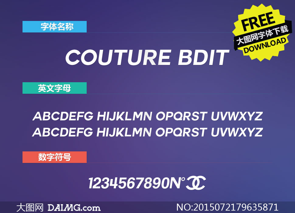 Couture-BoldItalic(Ӣ)