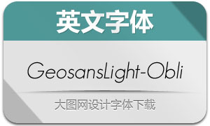 GeosansLight-Oblique(Ӣ)