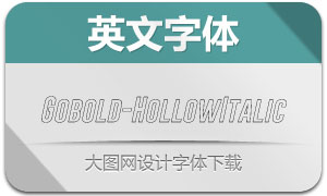 Gobold-HollowItalic(Ӣ)