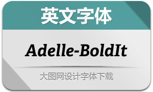 Adelle-BoldItalic(Ӣ)