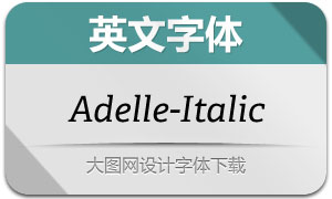 Adelle-Italic(Ӣ)