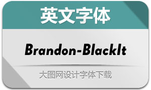 Brandon-BlackItalic(Ӣ)