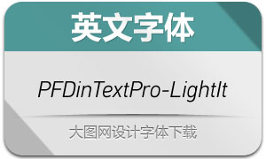 PFDinTextPro-LightItalic()