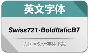 Swiss721-BoldItalicBT(Ӣ)