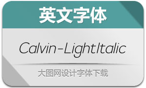 Calvin-LightItalic(Ӣ)