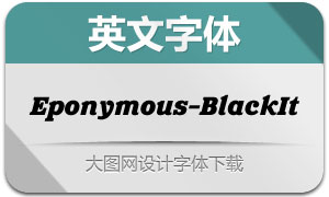 Eponymous-BlackItalic(Ӣ)