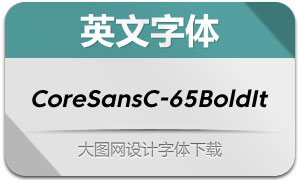 CoreSansC-65BoldIt(Ӣ)