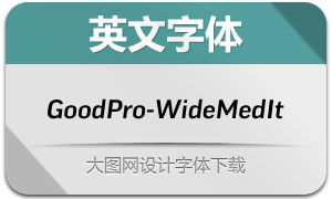 GoodPro-WideMediumItalic