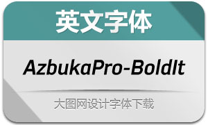 AzbukaPro-BoldItalic(Ӣ)