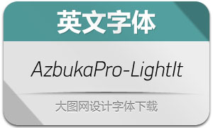 AzbukaPro-LightItalic(Ӣ)